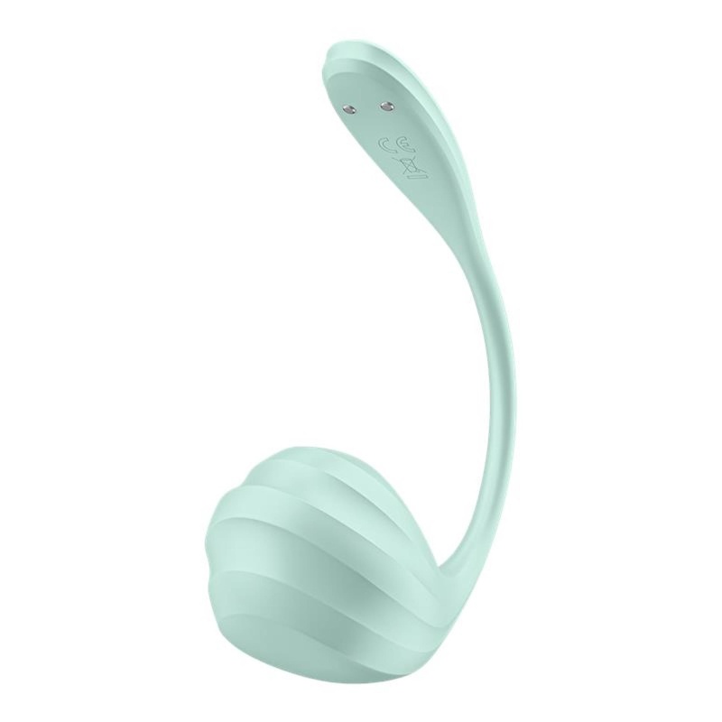 Wibrator jajeczko Satisfyer Smooth Petal - dwa silniki, aplikacja, silikon medyczny, 22 cm - 4