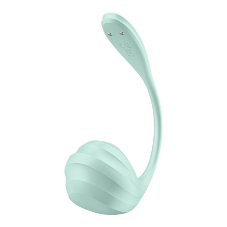 Wibrator jajeczko Satisfyer Smooth Petal - dwa silniki, aplikacja, silikon medyczny, 22 cm - 4
