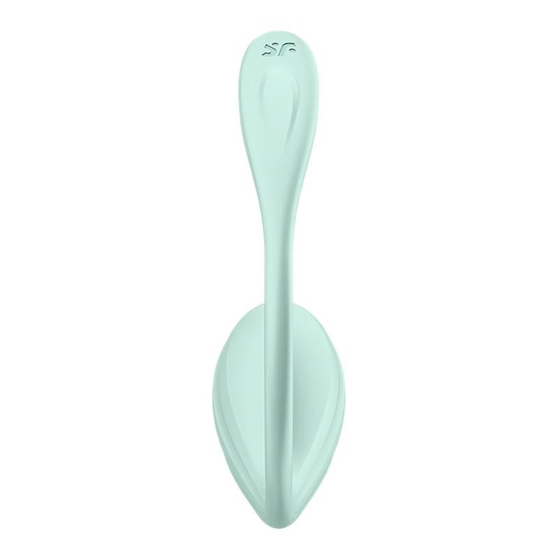 Wibrator jajeczko Satisfyer Smooth Petal - dwa silniki, aplikacja, silikon medyczny, 22 cm - 5