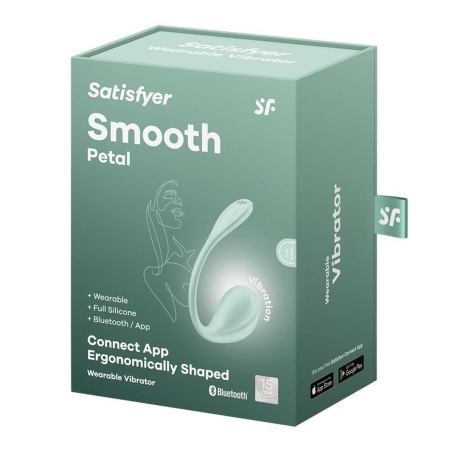 Wibrator jajeczko Satisfyer Smooth Petal - dwa silniki, aplikacja, silikon medyczny, 22 cm - 7