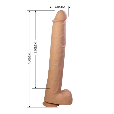 Realistyczne dildo Pat 40 cm z przyssawką - 7