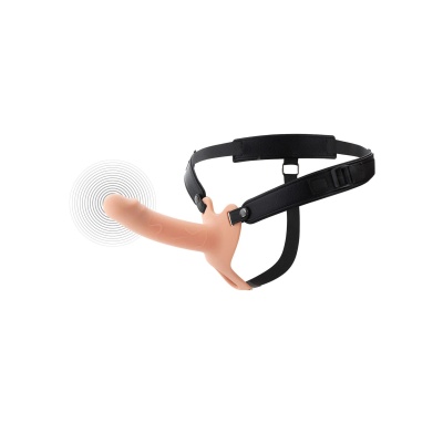 Strap-on Inferno hollow z wibracjami 16 cm - 1
