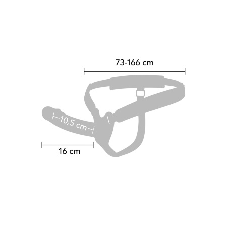Strap-on Inferno hollow z wibracjami 16 cm - 11