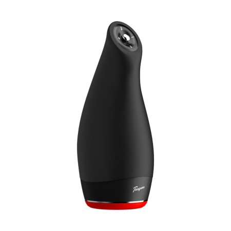 Masturbator oralny Teazers Heating - Black: podgrzewanie, wibracje, ssanie i ruch posuwisty - 7