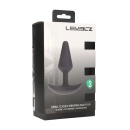 Classic Vibrating Silicone Anal Plug - S - Black - 2