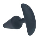Classic Vibrating Silicone Anal Plug - S - Black - 5