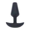 Classic Vibrating Silicone Anal Plug - S - Black - 6