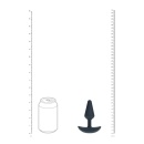 Classic Vibrating Silicone Anal Plug - S - Black - 7
