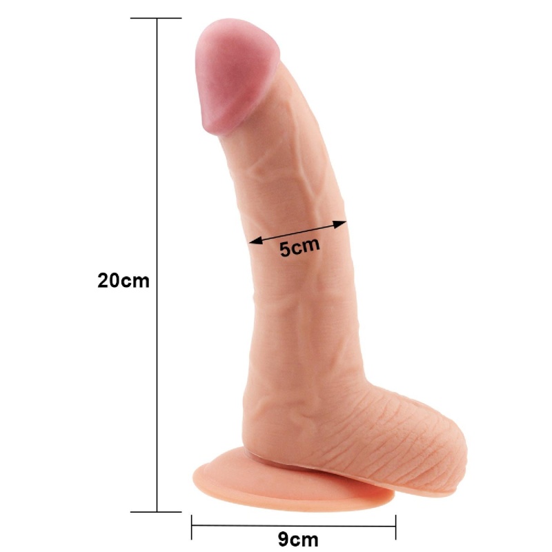 Dildo The Ultra Soft Dude 20 cm – Miękki, realistyczny TPE z przyssawką - 6