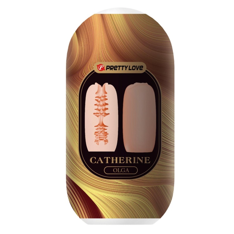 Masturbator Catherine OLGA 2 w 1 TPR 9 cm - 1