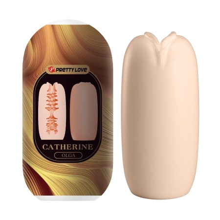 Masturbator Catherine OLGA 2 w 1 TPR 9 cm - 8