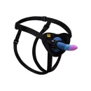 Zestaw do peggingu Piccolo z regulowaną uprzężą i silikonowym dildo 14 cm - 1