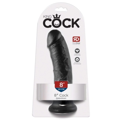 King Cock 8 inch Black - 1