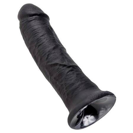 King Cock 8 inch Black – realistyczne dildo z przyssawką i żyłkami, 21,5 cm, Ø 4,6 cm, kompatybilne ze strap-on - 4