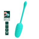 Jajko wibrujące Marina Egg Green z 12 funkcjami i morską teksturą, 22,5 cm - 3