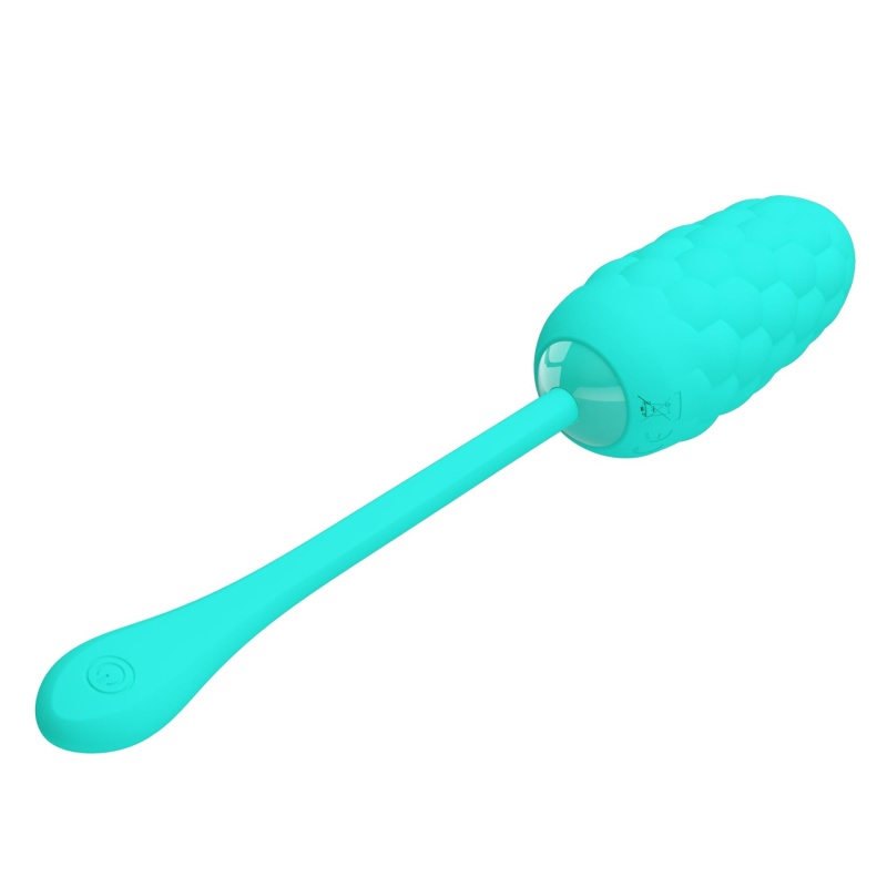 Jajko wibrujące Marina Egg Green z 12 funkcjami i morską teksturą, 22,5 cm - 6