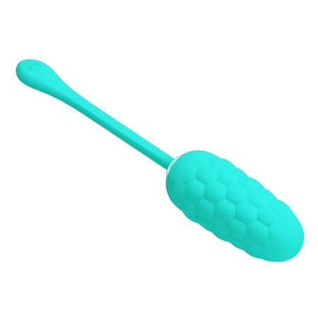 Jajko wibrujące Marina Egg Green z 12 funkcjami i morską teksturą, 22,5 cm - 7