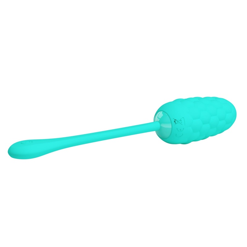 Jajko wibrujące Marina Egg Green z 12 funkcjami i morską teksturą, 22,5 cm - 8