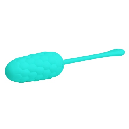 Jajko wibrujące Marina Egg Green z 12 funkcjami i morską teksturą, 22,5 cm - 9