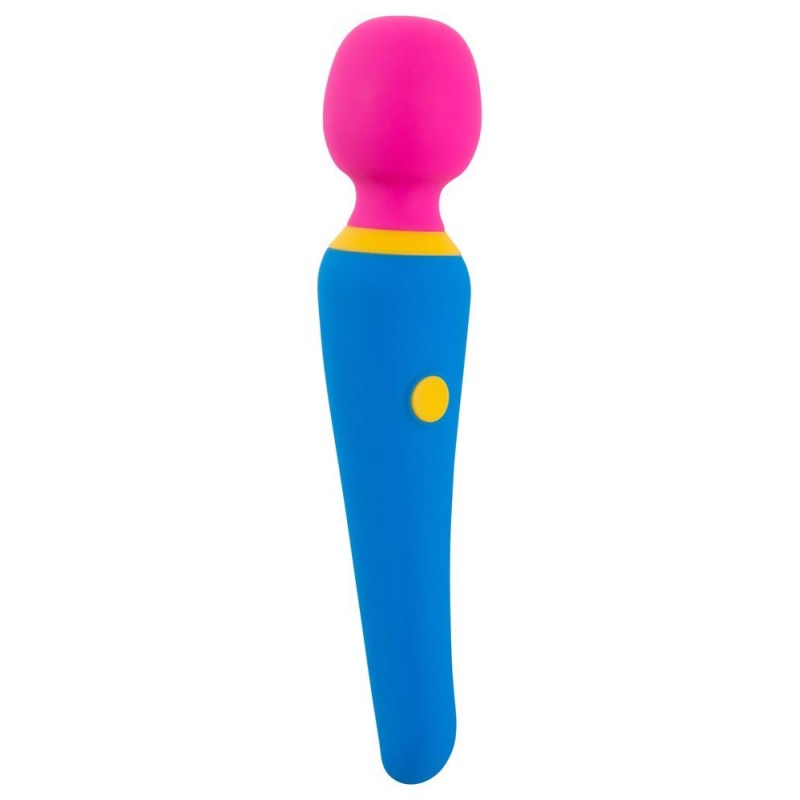 Masażer typu różdżka Wand Vibrator – ruchoma głowica masująca Ø 4 cm, 10 trybów wibracji, wodoodporny, długość 19,7 cm - 2