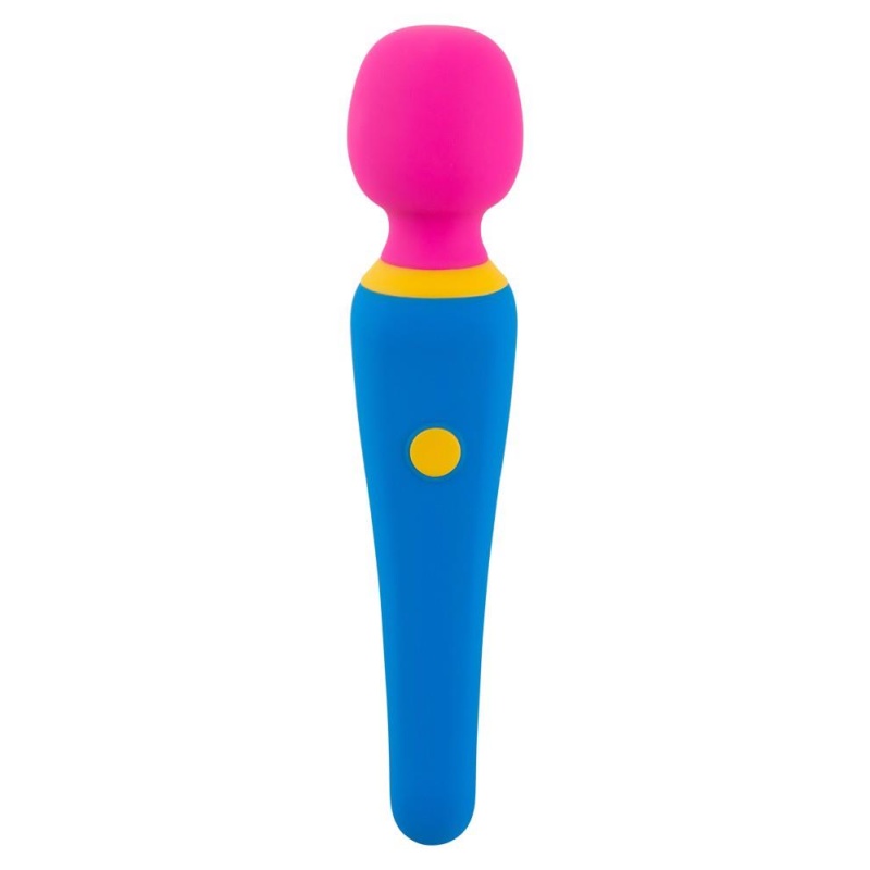 Masażer typu różdżka Wand Vibrator – ruchoma głowica masująca Ø 4 cm, 10 trybów wibracji, wodoodporny, długość 19,7 cm - 3