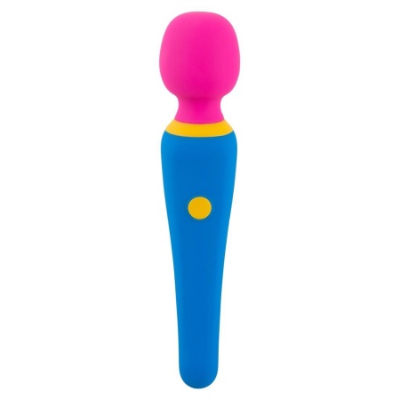 Masażer typu różdżka Wand Vibrator – ruchoma głowica masująca Ø 4 cm, 10 trybów wibracji, wodoodporny, długość 19,7 cm - 3