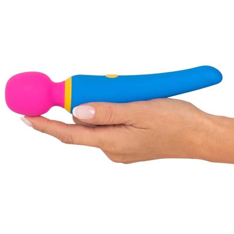 Masażer typu różdżka Wand Vibrator – ruchoma głowica masująca Ø 4 cm, 10 trybów wibracji, wodoodporny, długość 19,7 cm - 6