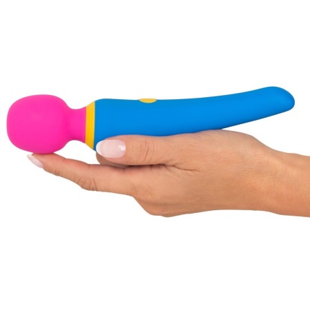 Masażer typu różdżka Wand Vibrator – ruchoma głowica masująca Ø 4 cm, 10 trybów wibracji, wodoodporny, długość 19,7 cm - 6