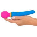 Masażer typu różdżka Wand Vibrator – ruchoma głowica masująca Ø 4 cm, 10 trybów wibracji, wodoodporny, długość 19,7 cm - 6
