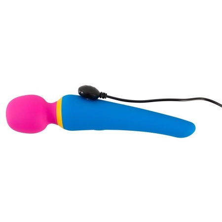 Masażer typu różdżka Wand Vibrator – ruchoma głowica masująca Ø 4 cm, 10 trybów wibracji, wodoodporny, długość 19,7 cm - 7