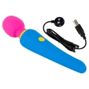 Masażer typu różdżka Wand Vibrator – ruchoma głowica masująca Ø 4 cm, 10 trybów wibracji, wodoodporny, długość 19,7 cm - 8