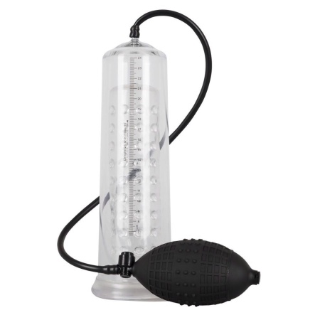 Pompa próżniowa do prącia Fantastic Power Pump z rękawem nubbingowym i zaworem spustowym, cylinder 25 cm - 2