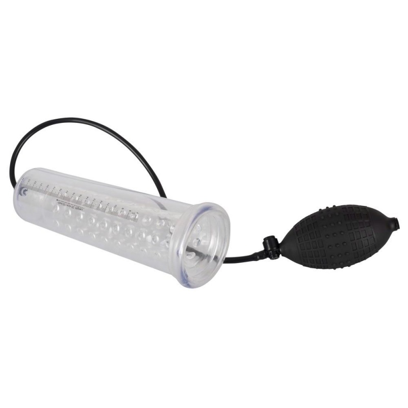 Pompa próżniowa do prącia Fantastic Power Pump z rękawem nubbingowym i zaworem spustowym, cylinder 25 cm - 4
