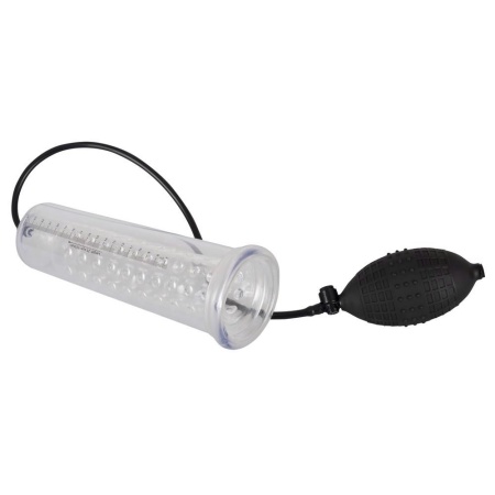 Pompa próżniowa do prącia Fantastic Power Pump z rękawem nubbingowym i zaworem spustowym, cylinder 25 cm - 5