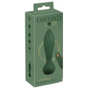 Wibrujący korek analny Luxurious RC Anal Plug Emerald Love z pilotem, 10 trybów, dł. 14 cm, śr. maks. 3,5 cm - 1