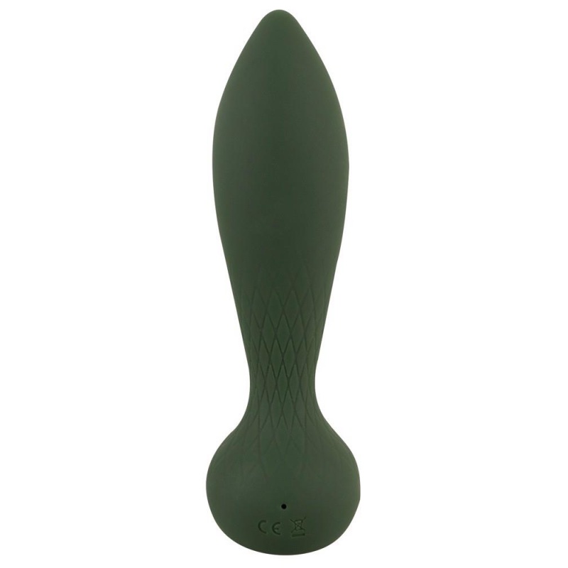 Wibrujący korek analny Luxurious RC Anal Plug Emerald Love z pilotem, 10 trybów, dł. 14 cm, śr. maks. 3,5 cm - 3