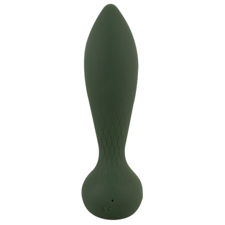 Wibrujący korek analny Luxurious RC Anal Plug Emerald Love z pilotem, 10 trybów, dł. 14 cm, śr. maks. 3,5 cm - 3