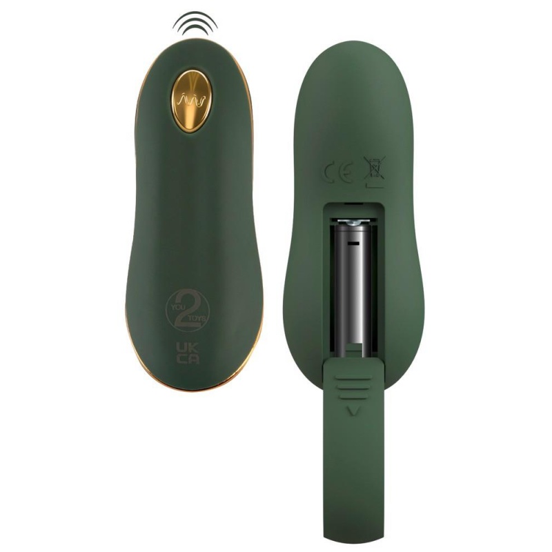 Wibrujący korek analny Luxurious RC Anal Plug Emerald Love z pilotem, 10 trybów, dł. 14 cm, śr. maks. 3,5 cm - 7