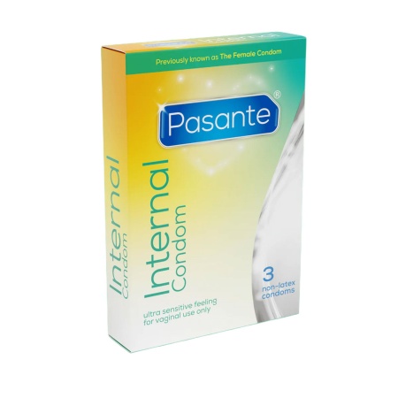 Prezerwatywa wewnętrzna Pasante Internal Condom 3 szt. – przezroczysta, 16,3–19 cm - 1