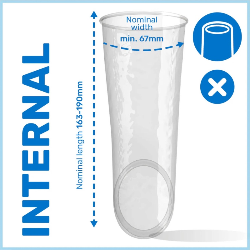Prezerwatywa wewnętrzna Pasante Internal Condom 3 szt. – przezroczysta, 16,3–19 cm - 3