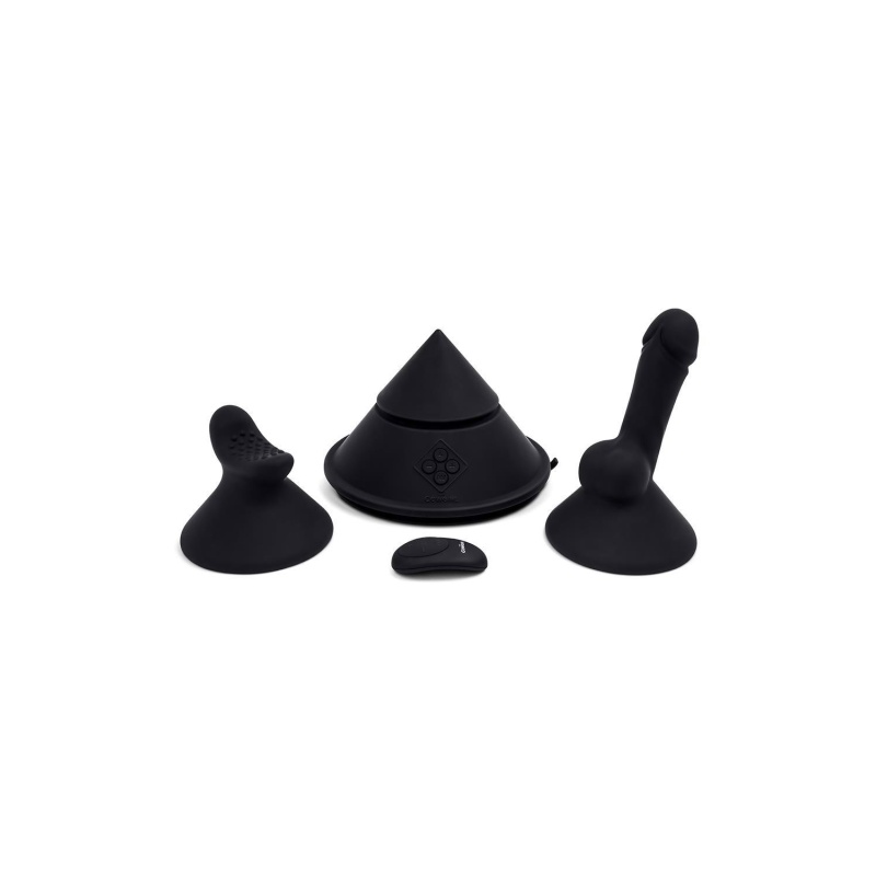 The Cowgirl Cone - stymulator zewnętrzny z podstawą próżniową, 20 programami wibracji i 10 poziomami intensywności (19 × 14 × 6, - 2