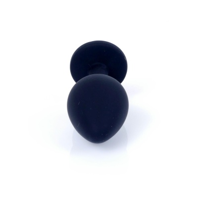 MyLove Toys - Jewellery Black Silicone PLUG Medium - 1 2