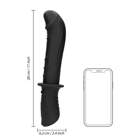Hand Held Vibrating Sex Machine - Black - 13