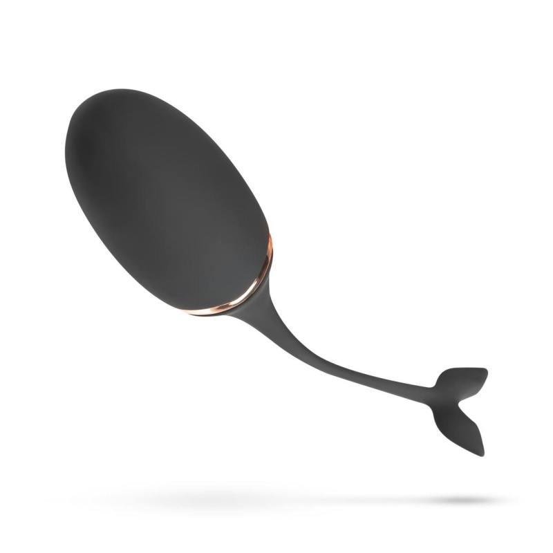 Wibrujące jajko z pilotem Luxurious Vibrating Egg Black - silikon, 12 programów, 16 cm - 6