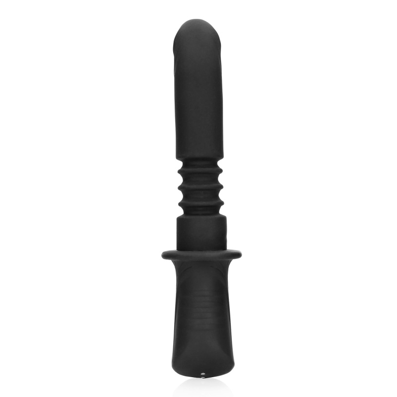 Hand Held Vibrating and Thrusting Sex Machine - Black - 7