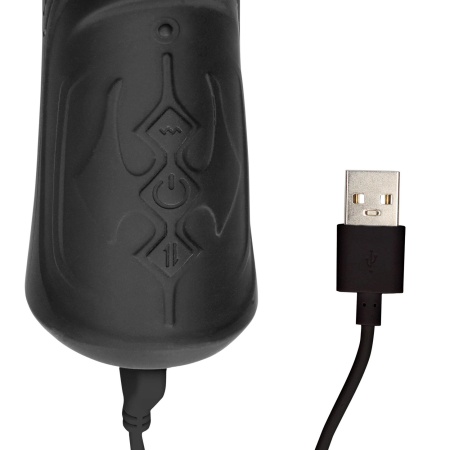 Hand Held Vibrating and Thrusting Sex Machine - Black - 12