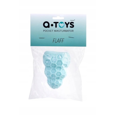 Masturbator A-Toys ass Blue - elastyczny TPE, dwustronna tekstura, długość 8 cm, średnica 2,9 cm - 1