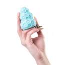 Masturbator A-Toys ass Blue - elastyczny TPE, dwustronna tekstura, długość 8 cm, średnica 2,9 cm - 4