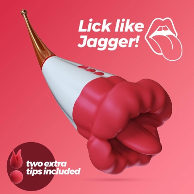 Podwójny stymulator Jagger 19,5 cm biały - 1 2