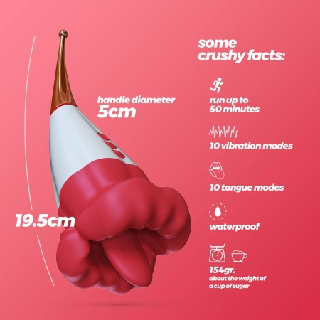 Podwójny stymulator Jagger 19,5 cm biały - 8
